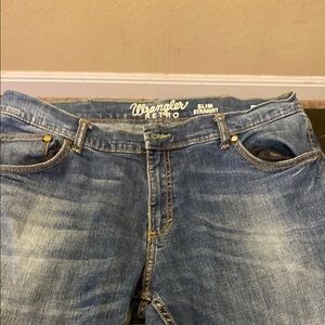 Wrangler Blue Slim Straight Jeans